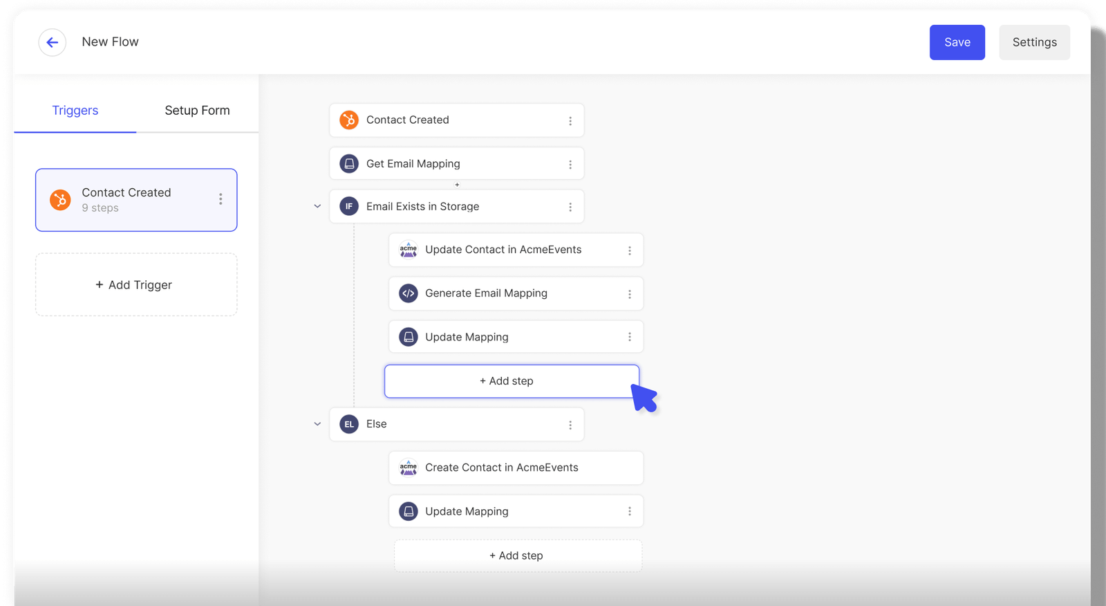 Workflow automation interface
